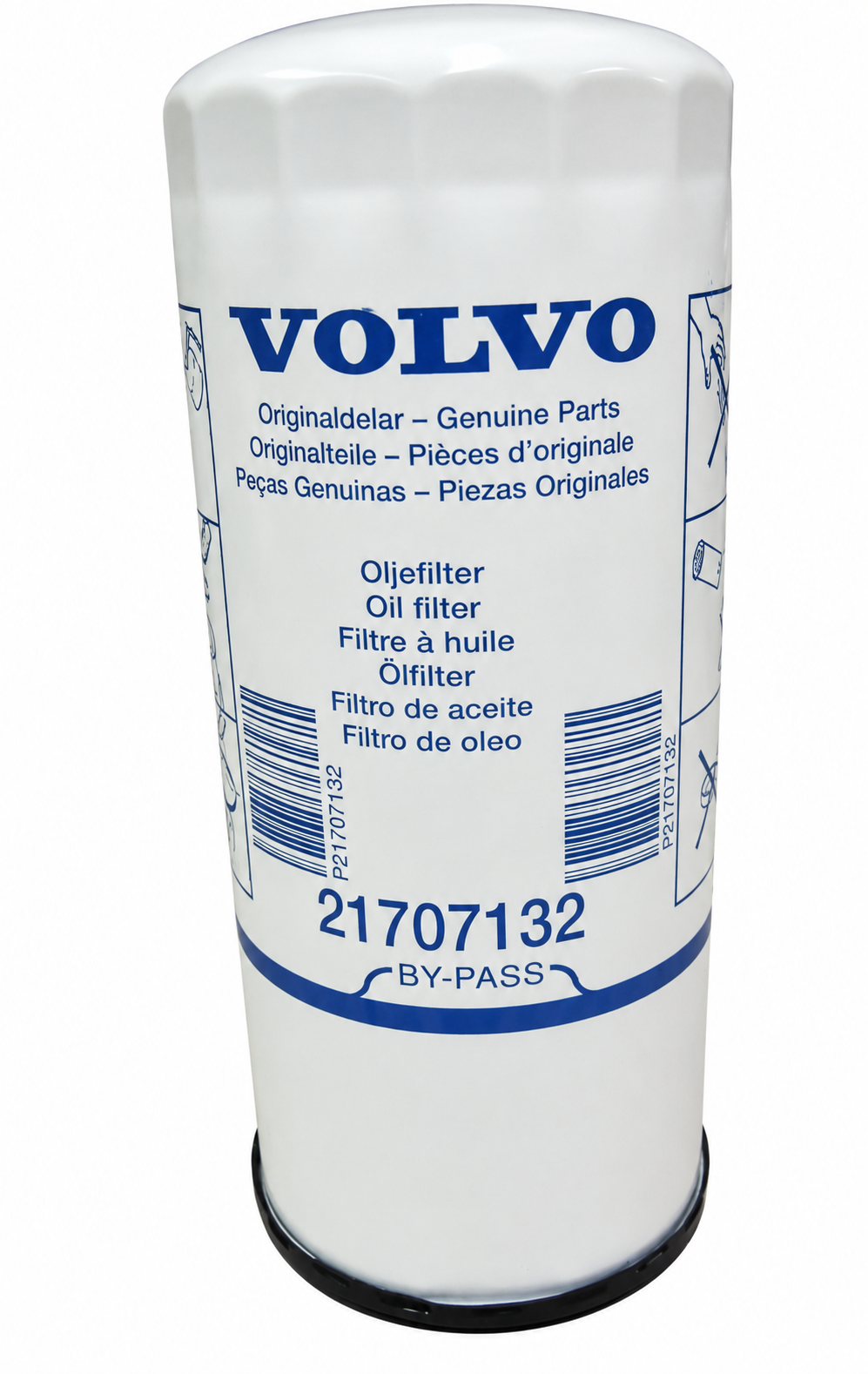 Volvo Penta Bypass Oil Filter – D9 / D11 / D12 / D13 / D16 | OEM Part #21707132