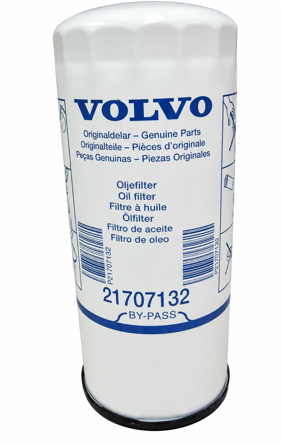 Volvo Penta Bypass Oil Filter – D9 / D11 / D12 / D13 / D16 | OEM Part #21707132