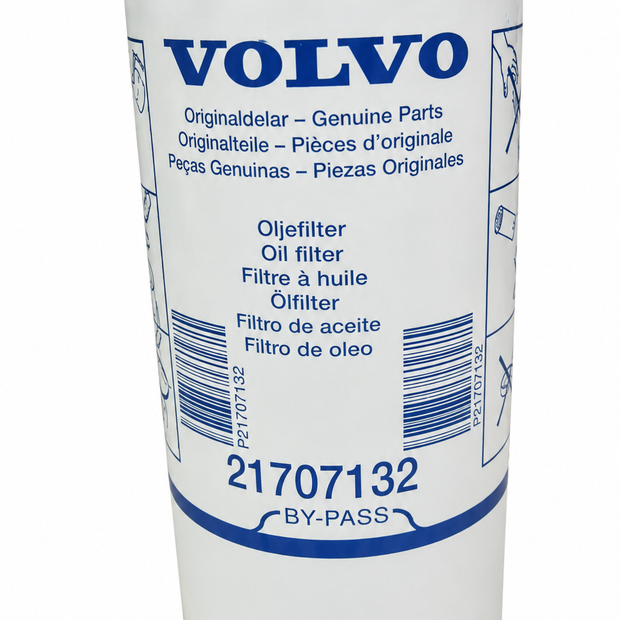 Volvo Penta Bypass Oil Filter – D9 / D11 / D12 / D13 / D16 | OEM Part #21707132